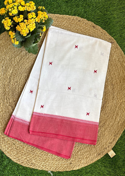 Shwet Raga Dhonekhali Saree