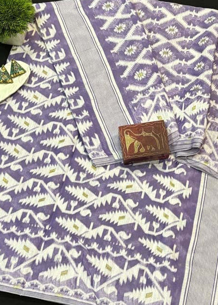 Lavender Jamdani