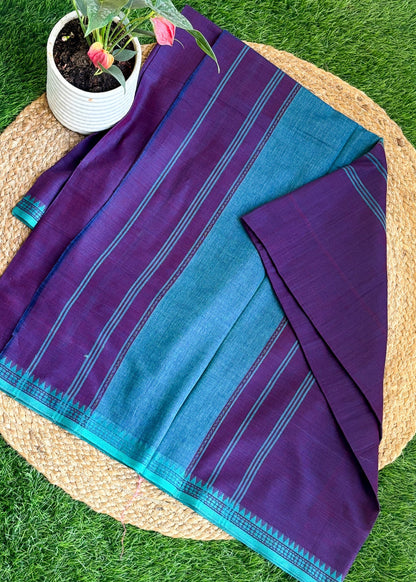 Neelpushpa Dhonekhali Saree
