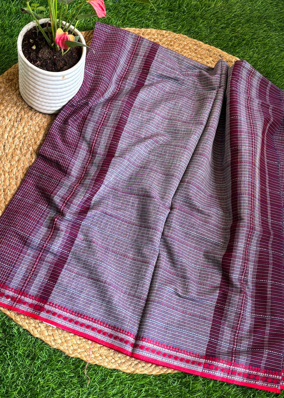 Chitralekha Dhonekhali (Wine & Black)