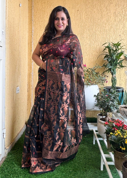 Meghdoot Black Jamdani