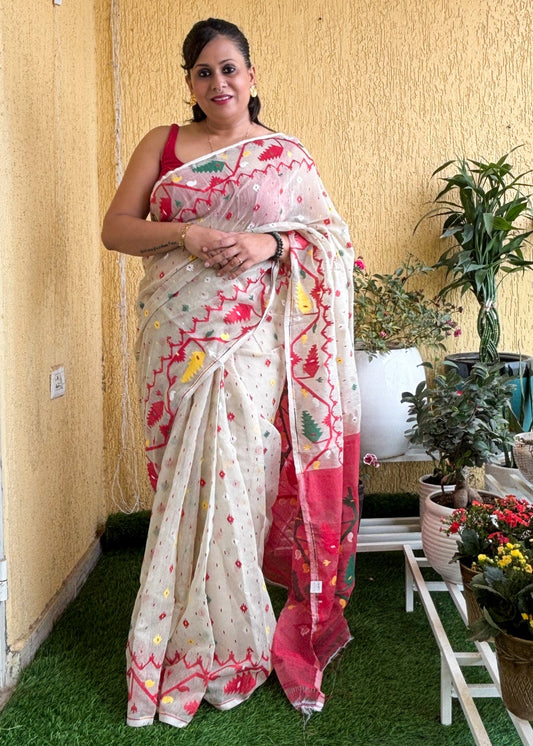 Alakananda White Jamdani