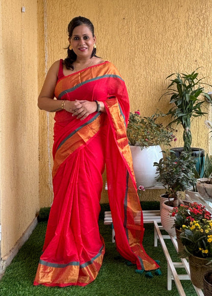 Ahalya Mul Cotton Saree