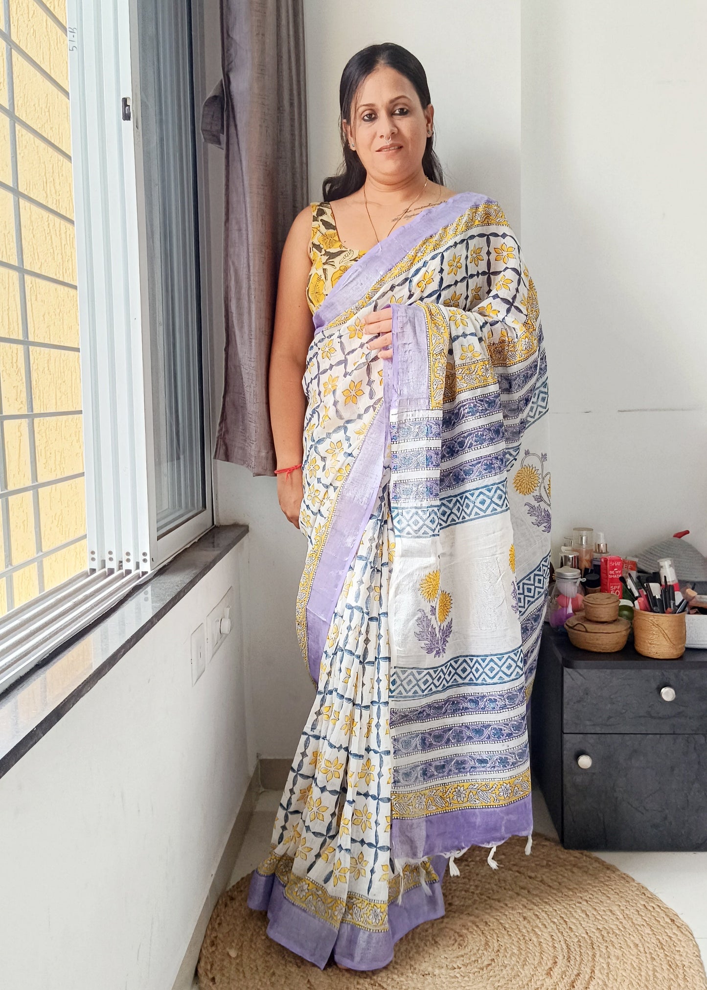 Phoolmati - Linen Cotton Saree