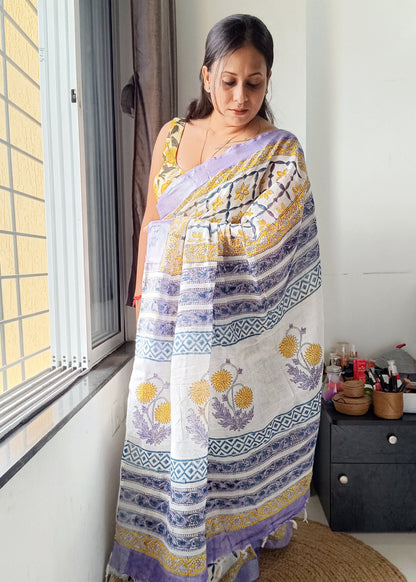 Phoolmati - Linen Cotton Saree