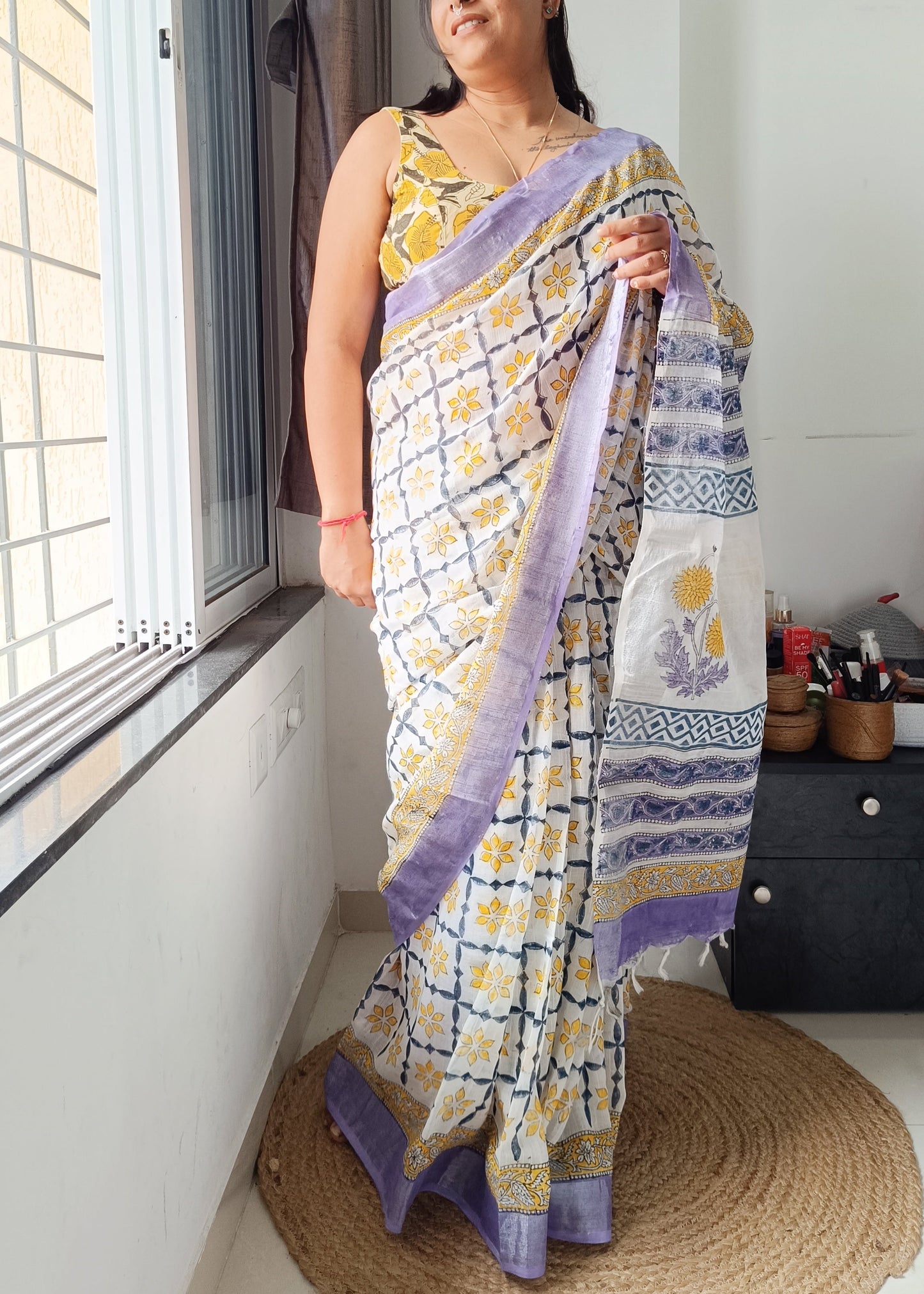 Phoolmati - Linen Cotton Saree