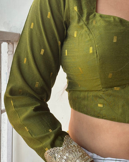 Green Full sleeve Blouse