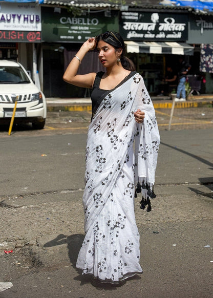 Pandora Mul Cotton Saree