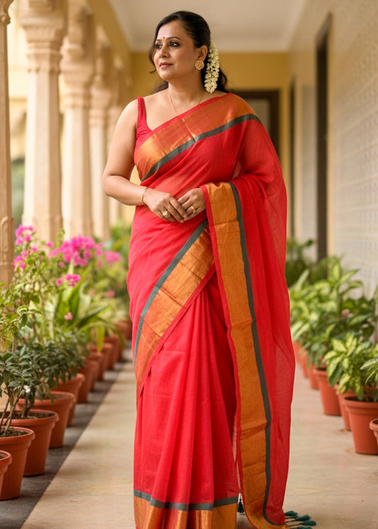 Ahalya Mul Cotton Saree