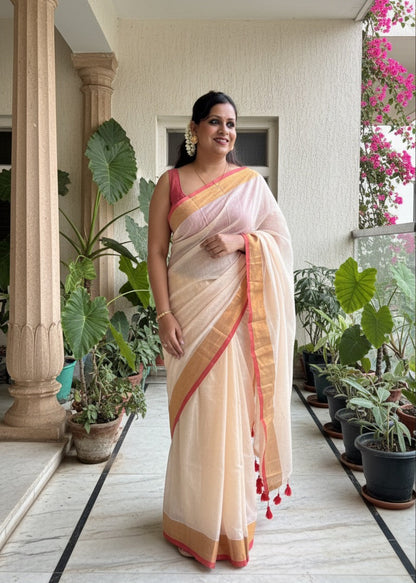 Shubhra Mul Cotton Saree