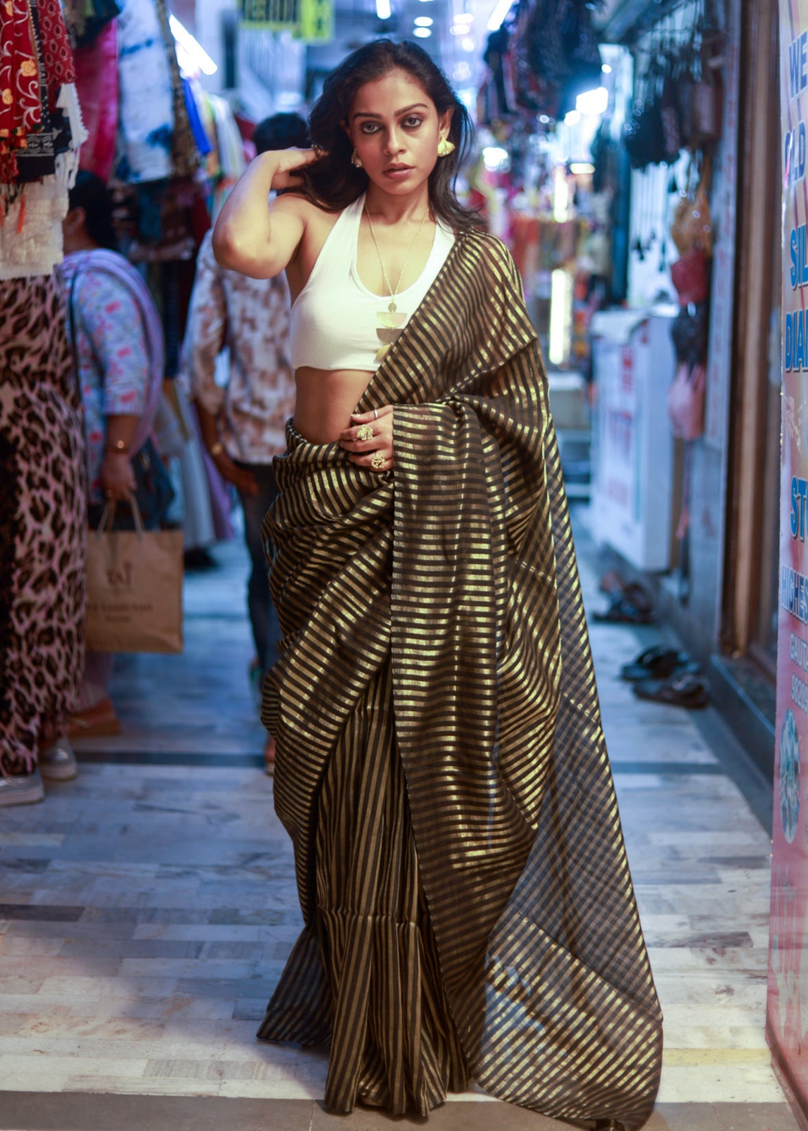 Kaamna Mul Cotton Saree