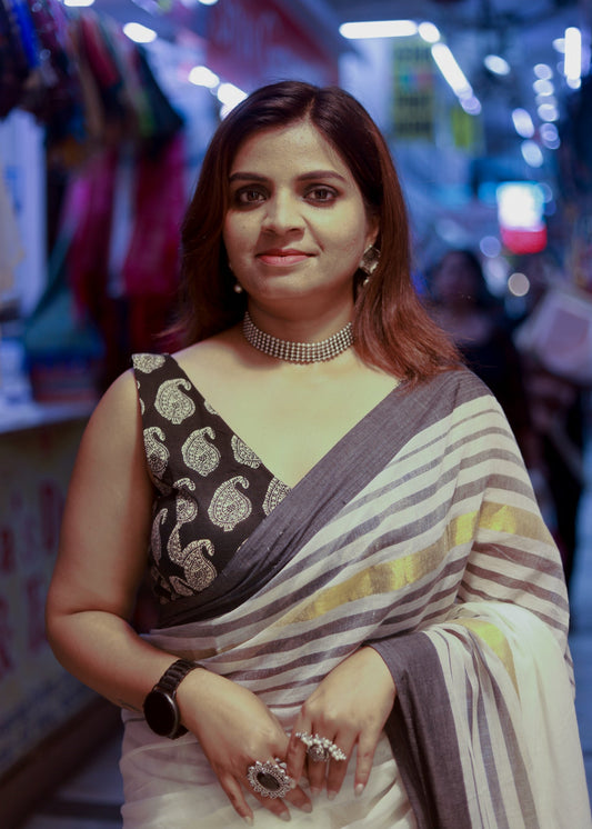 Kalindi Paisley Cotton Blouse