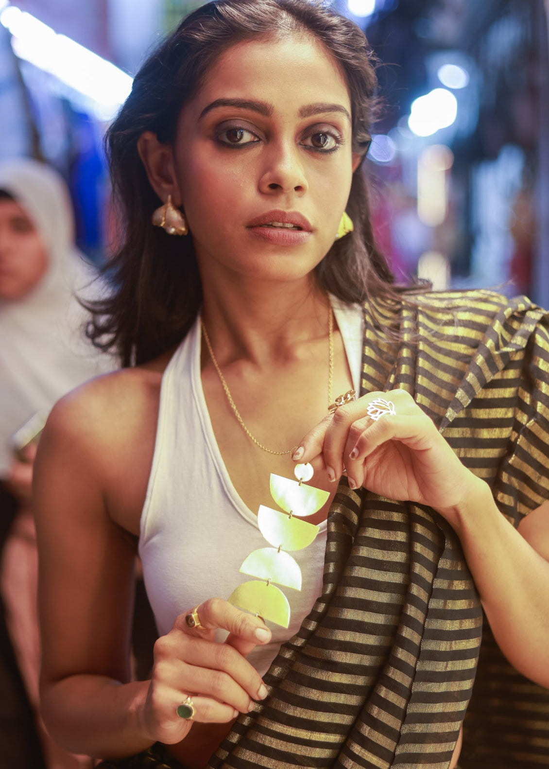 Echo Brass Layers Neck Piece