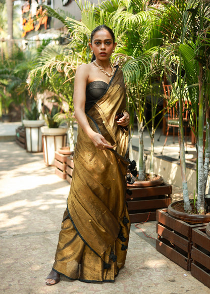 Ginnie Gold Tissue Saree