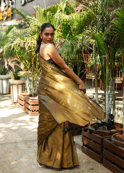 Ginnie Gold Tissue Saree