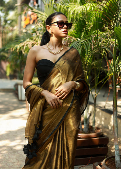 Ginnie Gold Tissue Saree