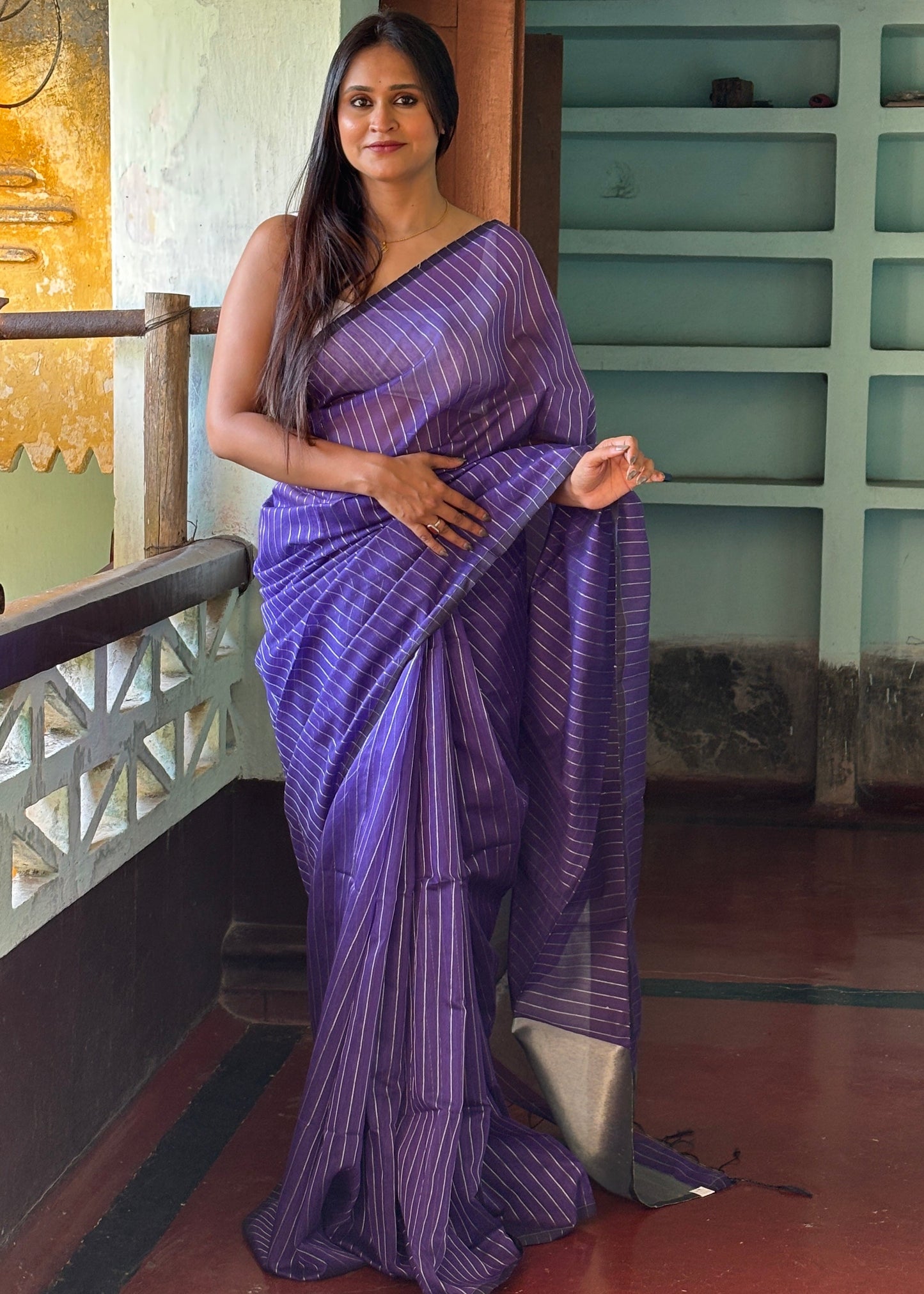 Nila Rekha Cotton Silk