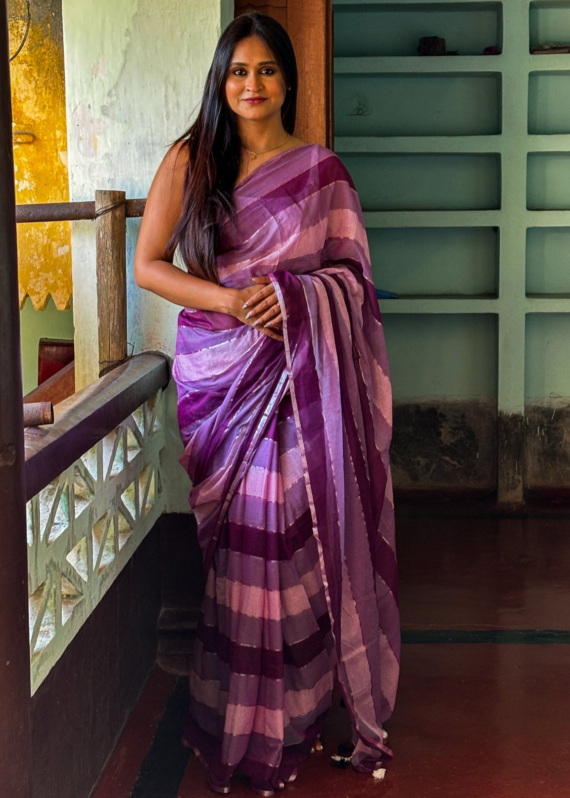 Neelanjana Mul Cotton Saree