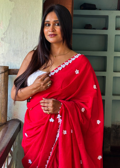 Nayantara Khadi Red