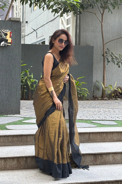 Raga Tissue - Golden & Black