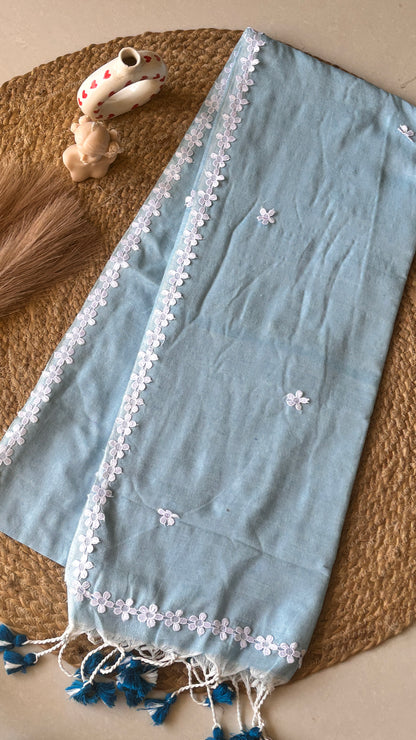 Nayantara Khadi Sky Blue