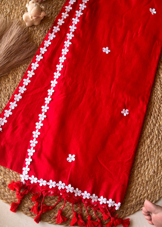Nayantara Khadi Red