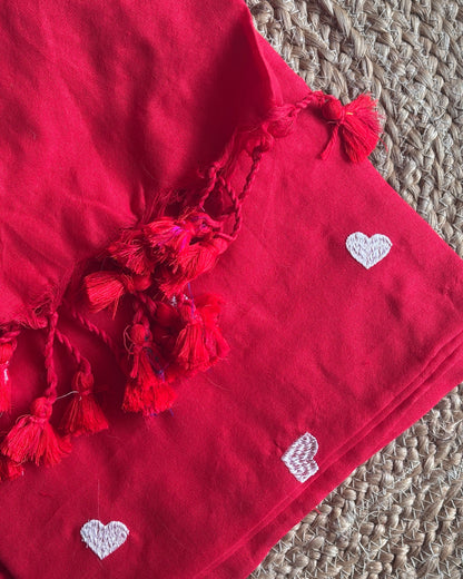 Love Khadi Red & White