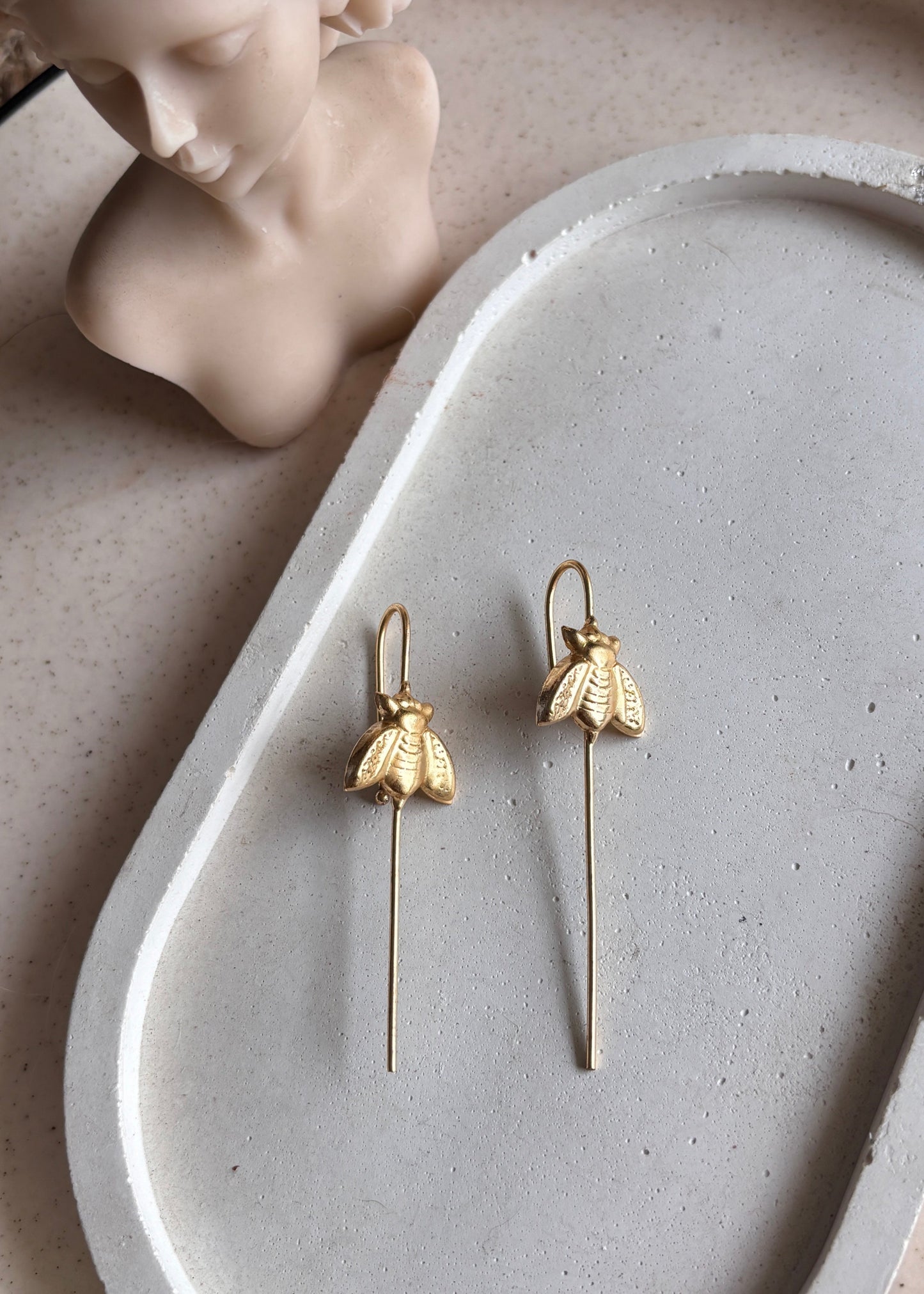 Bhramar Handmade Brass Ear Pin