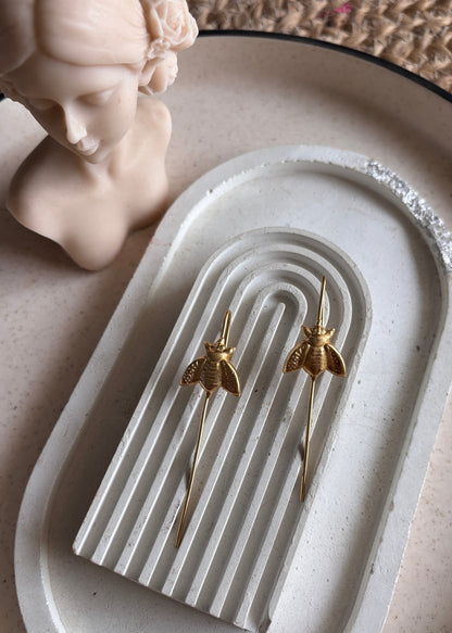 Bhramar Handmade Brass Ear Pin