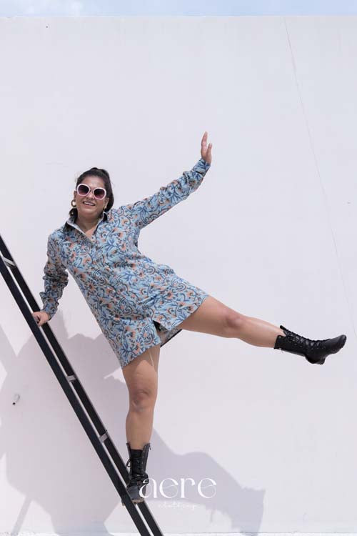 Forest Tide Shirt Dress