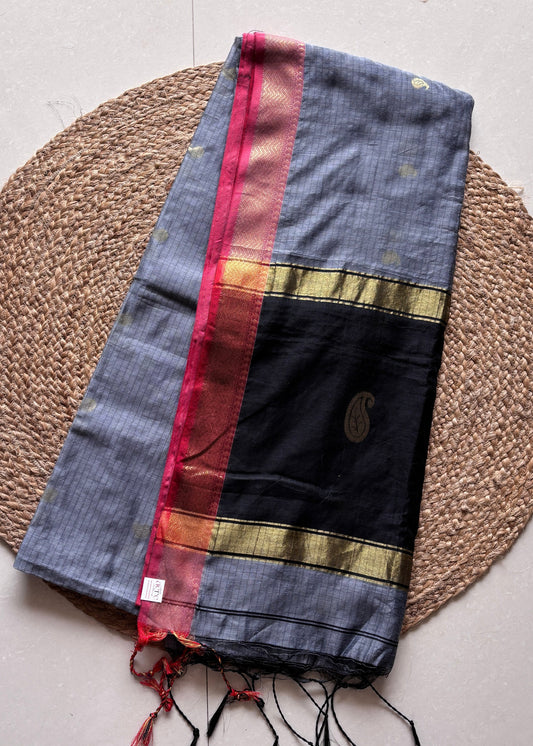 Raga Rekha - Steel Grey & Black