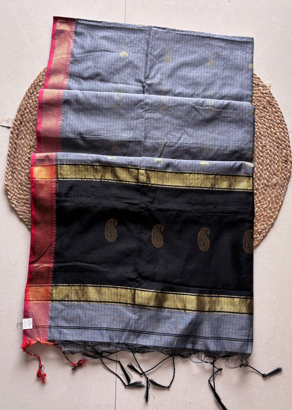 Raga Rekha - Steel Grey & Black