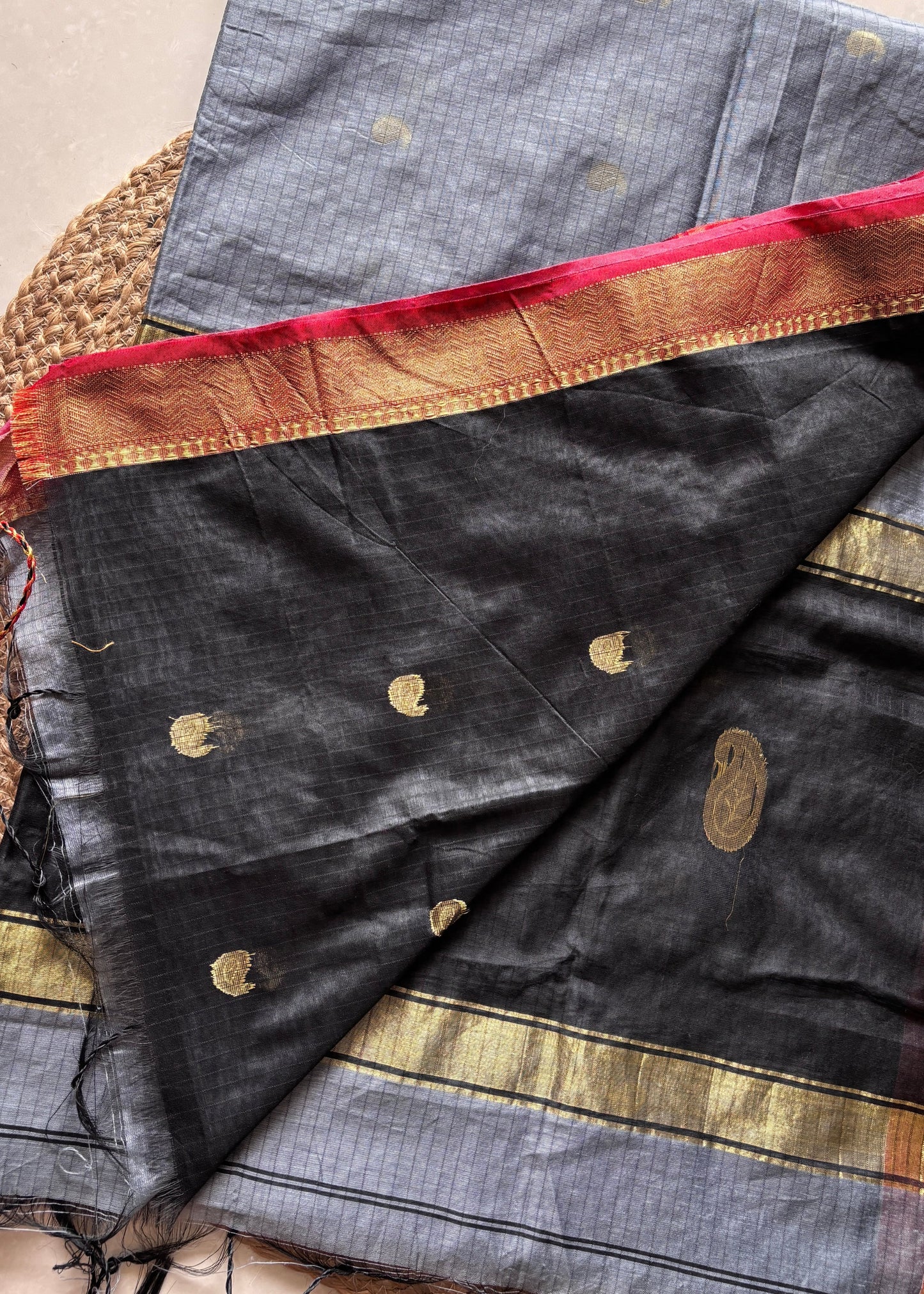 Raga Rekha - Steel Grey & Black