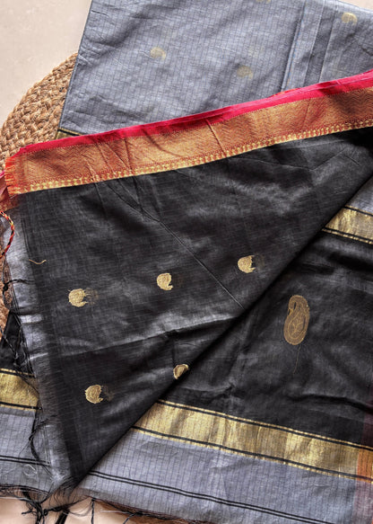Raga Rekha - Steel Grey & Black