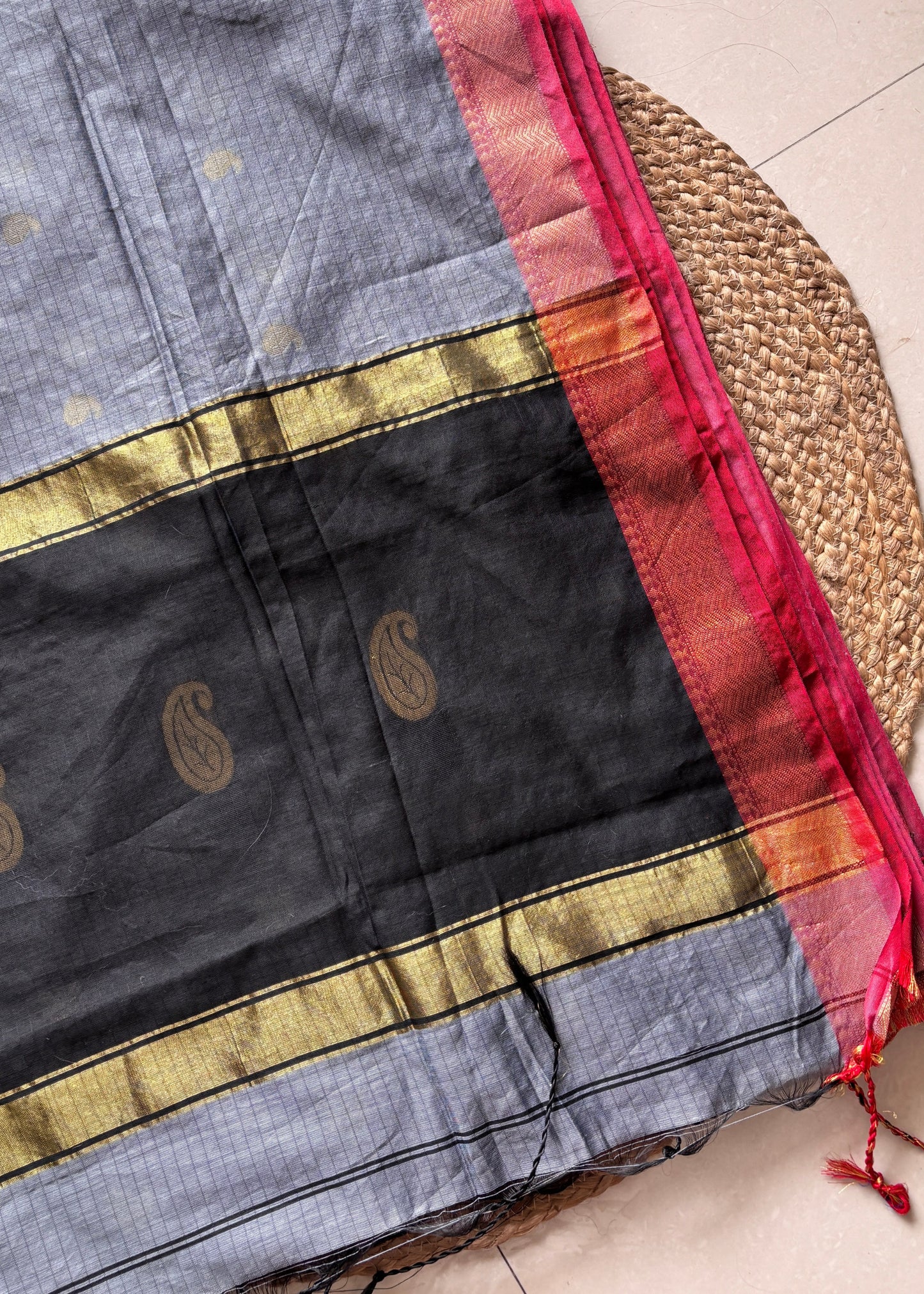 Raga Rekha - Steel Grey & Black