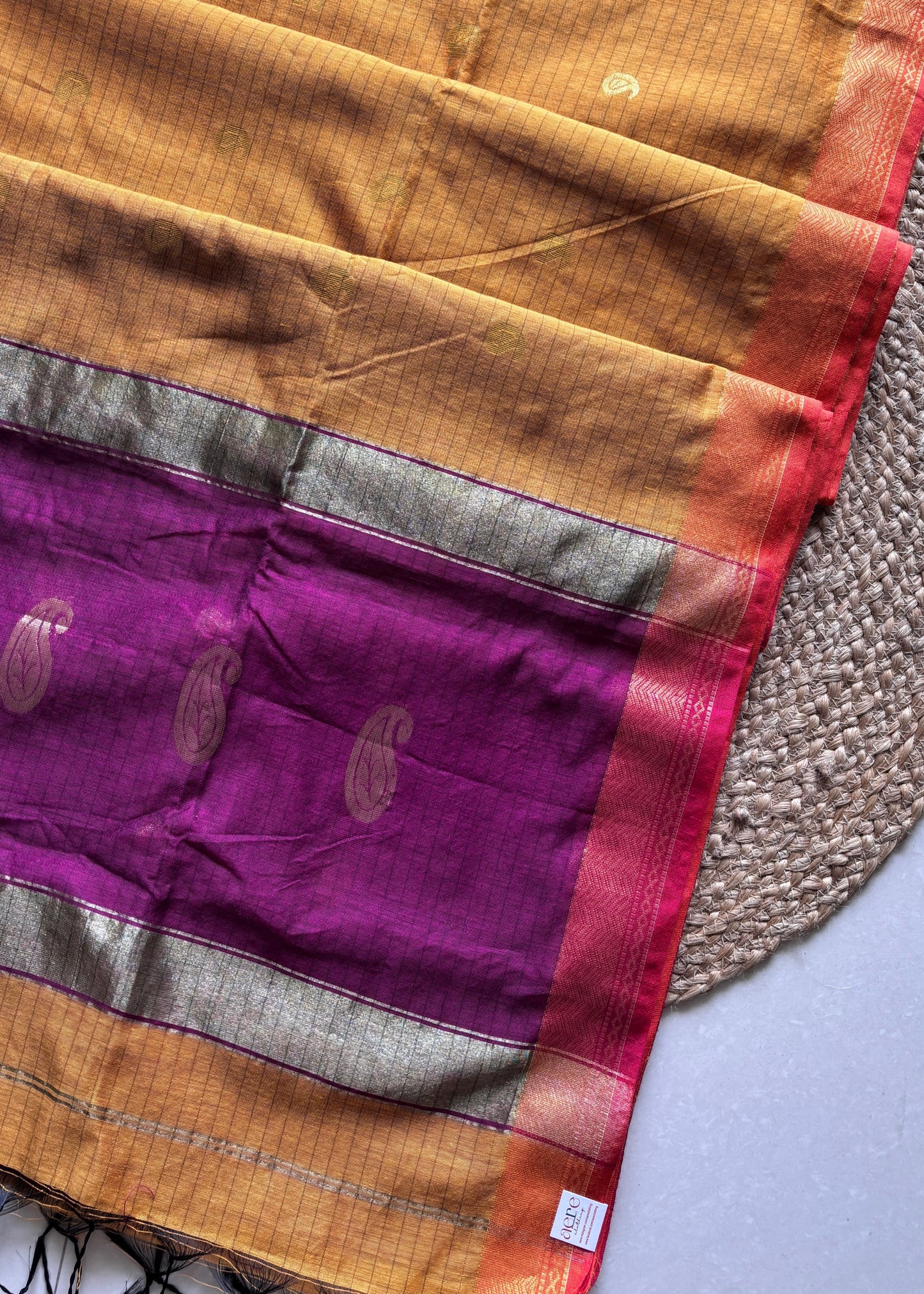 Raga Rekha - Mustard & Magenta