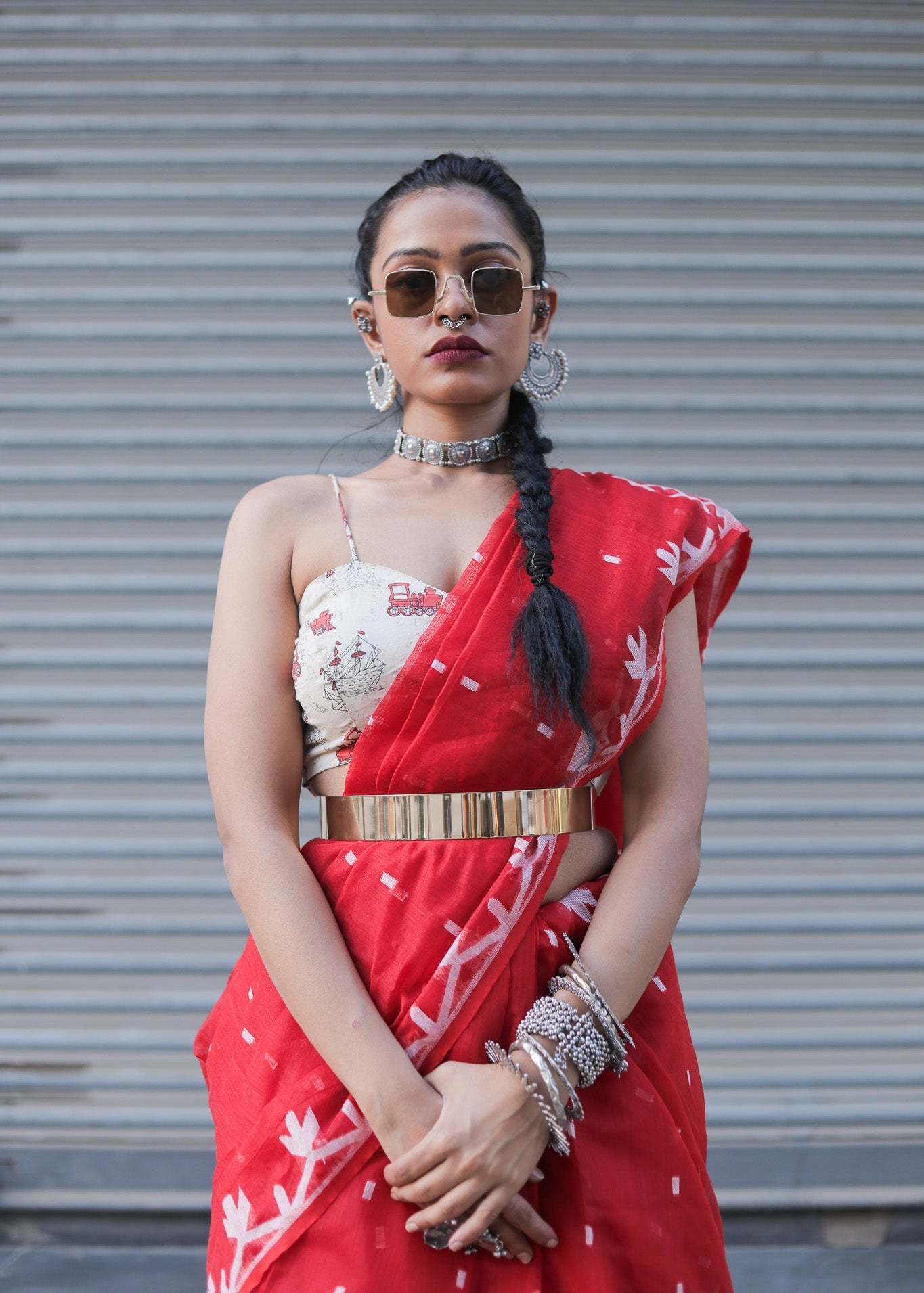 Quirky Naari Jamdani