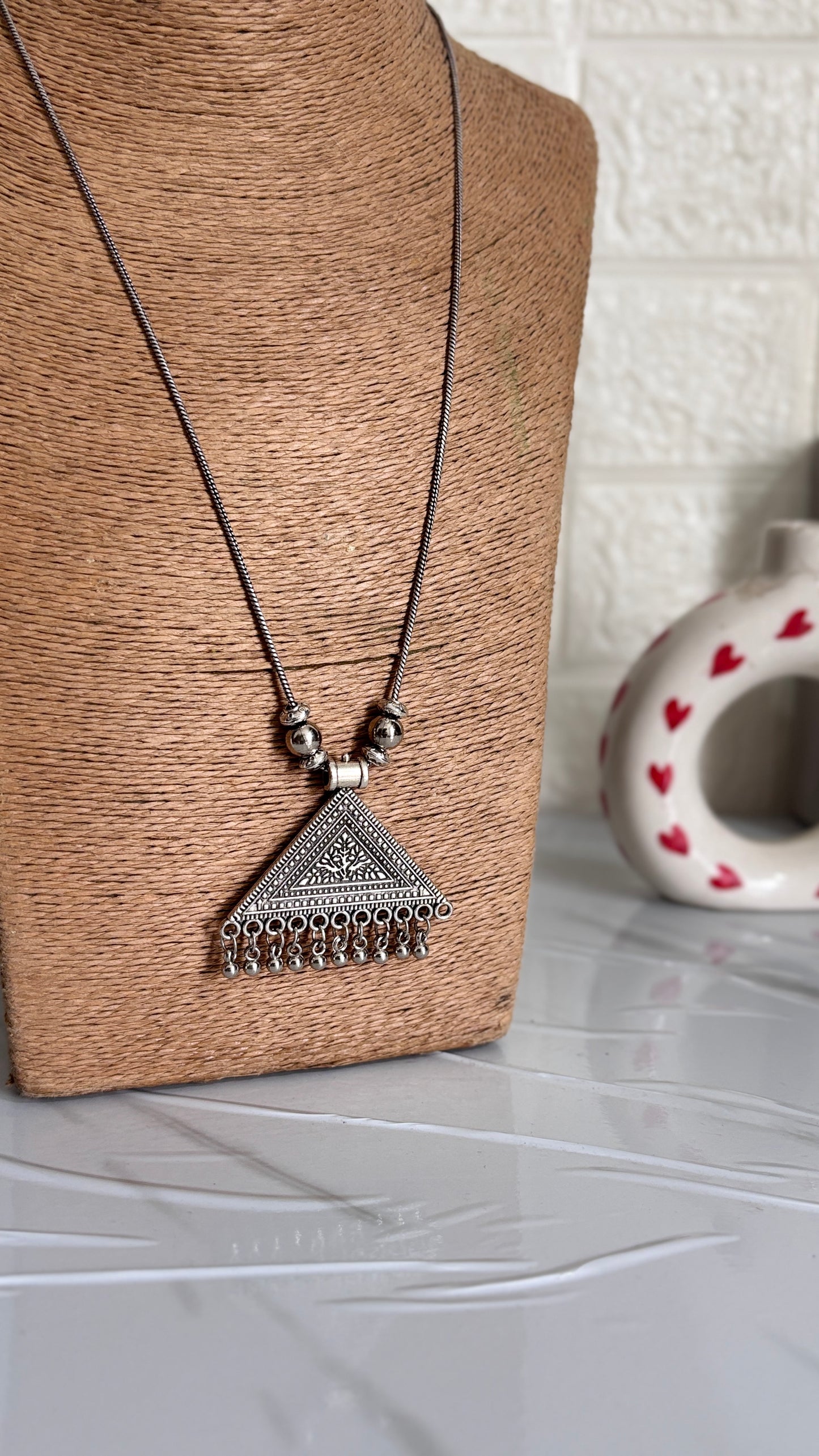 Nazaakat – Oxidized Pendant Necklace