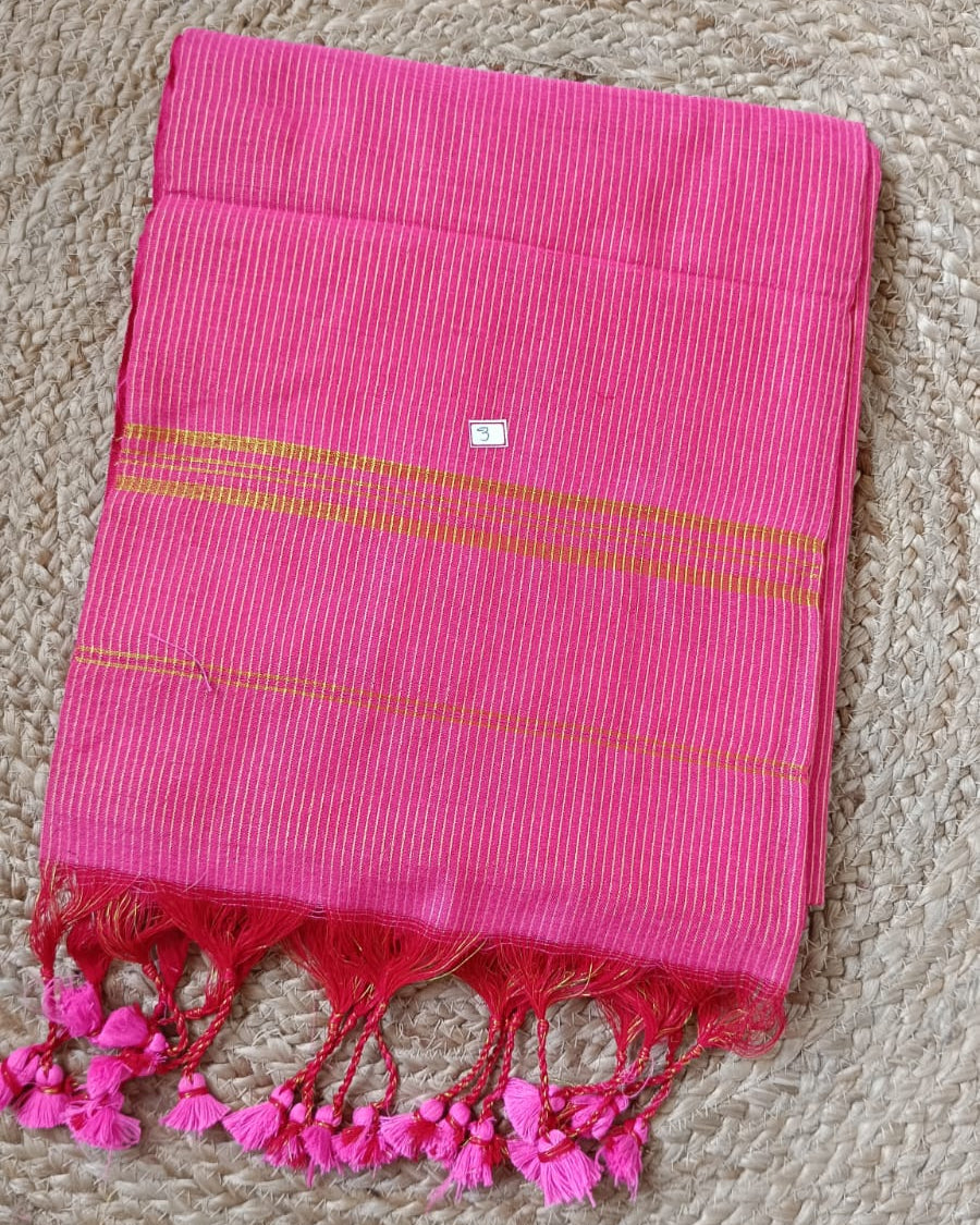Thin Zari Stripe Khadi