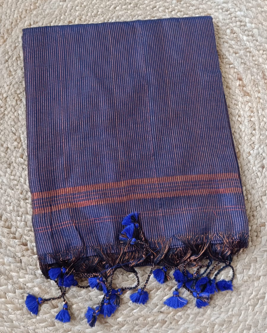 Thin Zari Stripe Khadi