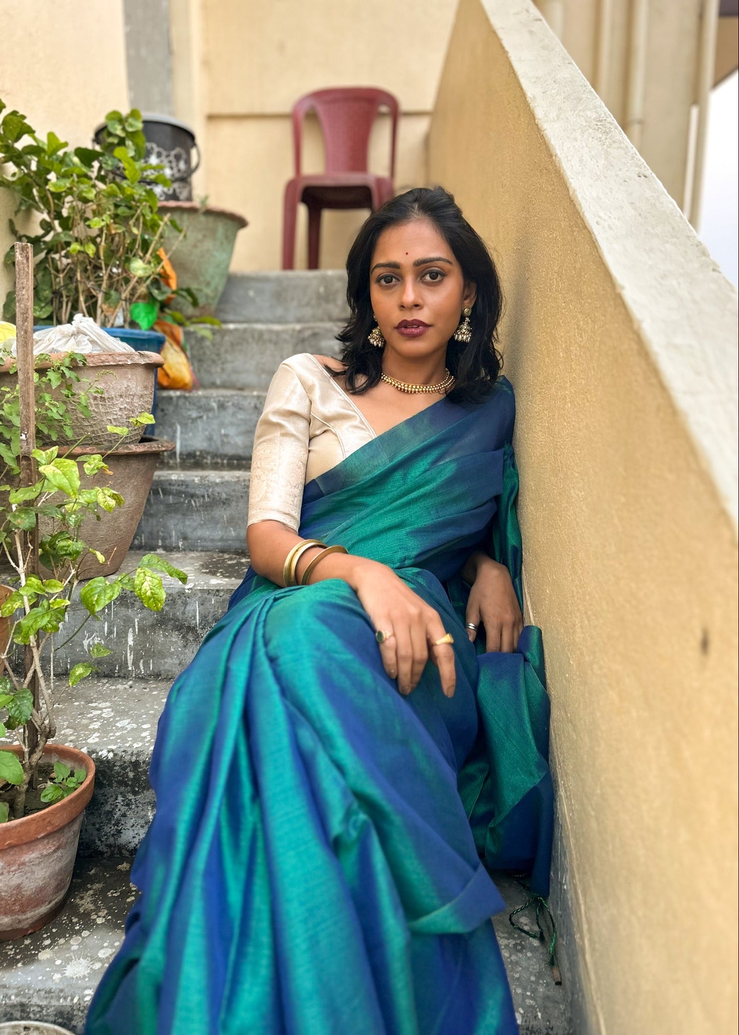 Raga Tissue - Peacock Green